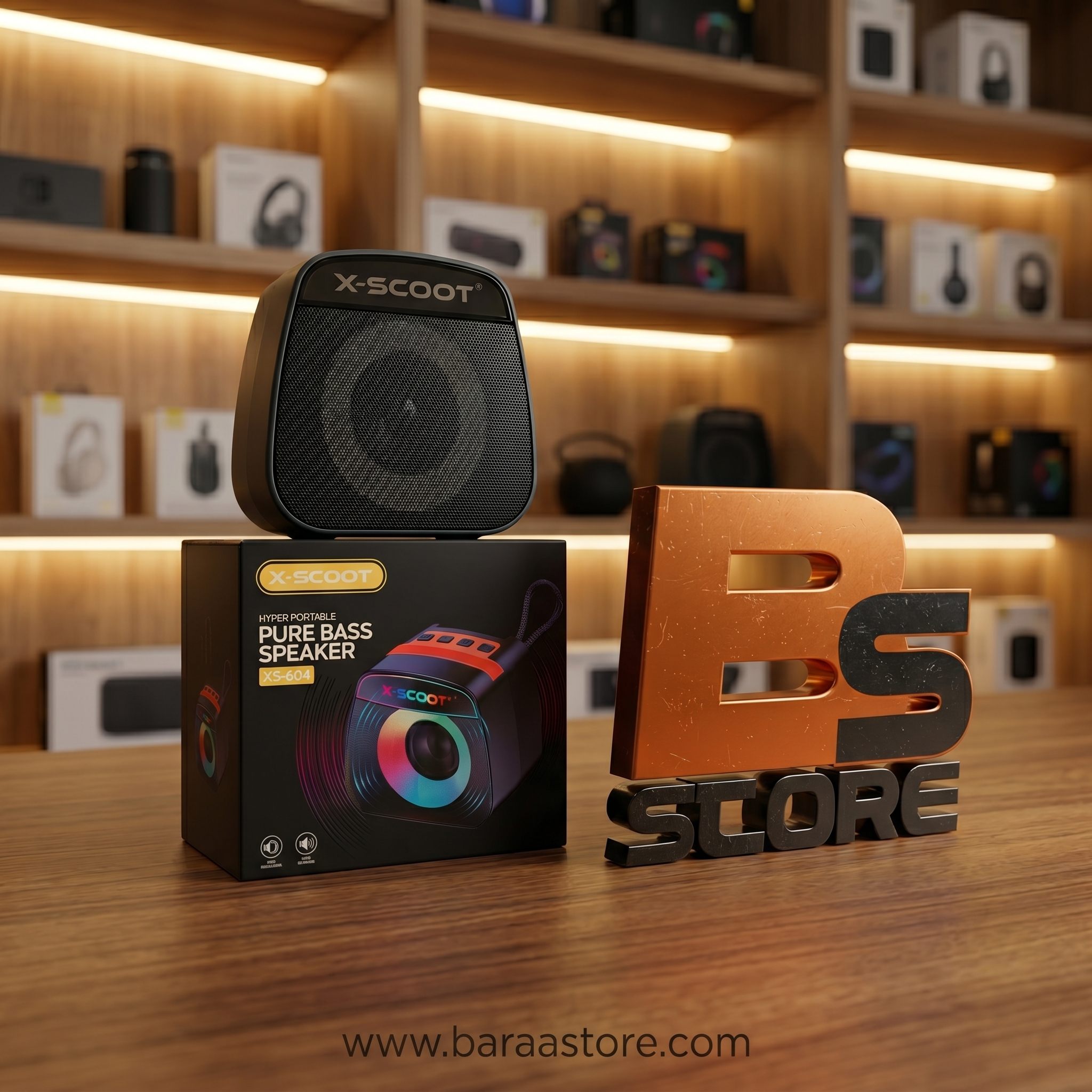 مكبر صوت فائق الحمل X-SCOOT XS-604 بتقنية Pure Bass