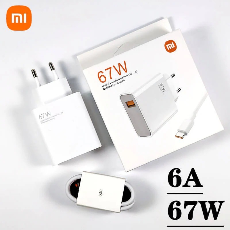 شاحن شاومي سريع 67 واط مع كابل تايب سي – Xiaomi Rapid 67W Charger