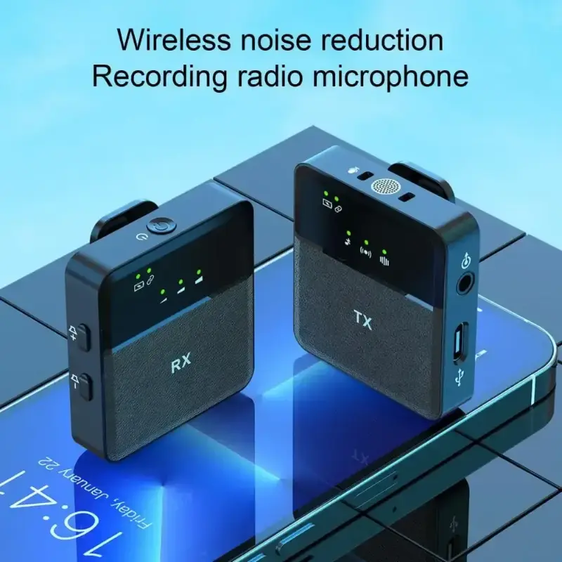 BOEX SX8 Professional Dual Wireless Lavalier Microphone - Noise Cancelling